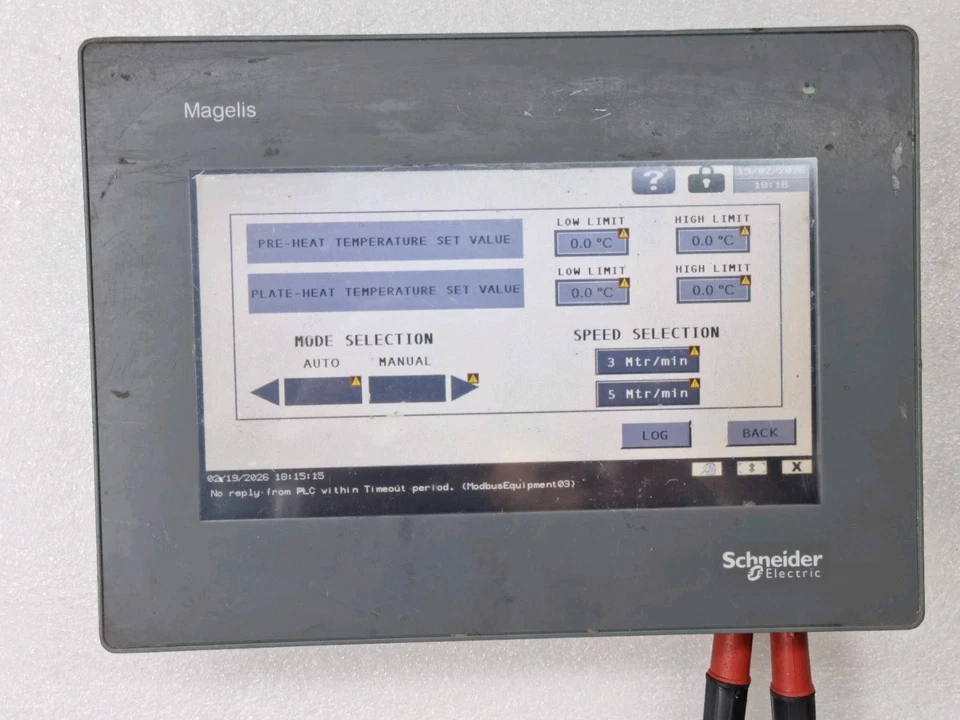 SCHNEIDER HMIGXU3512 TOUCH PANEL SCREEN 7" COLOR DC24V 9.2W (USED WORKING)